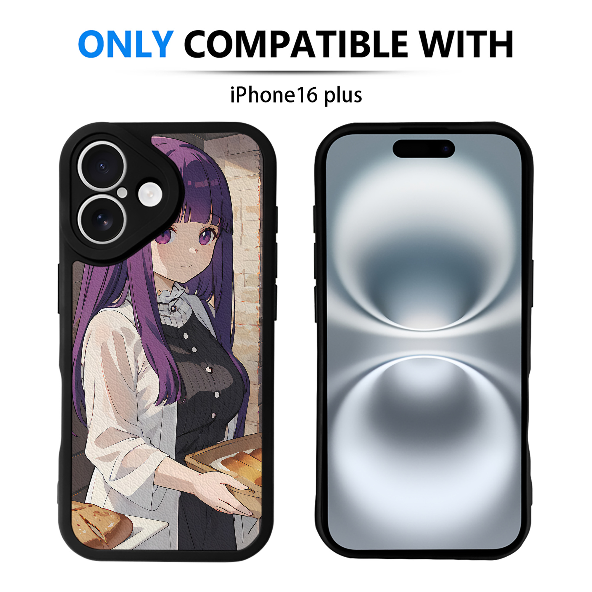 （画像用） 葬送のフリーレン Frieren 【iPhone 16シリーズ対応】シリコンスマホケース（レザー調） 材質：シリコン